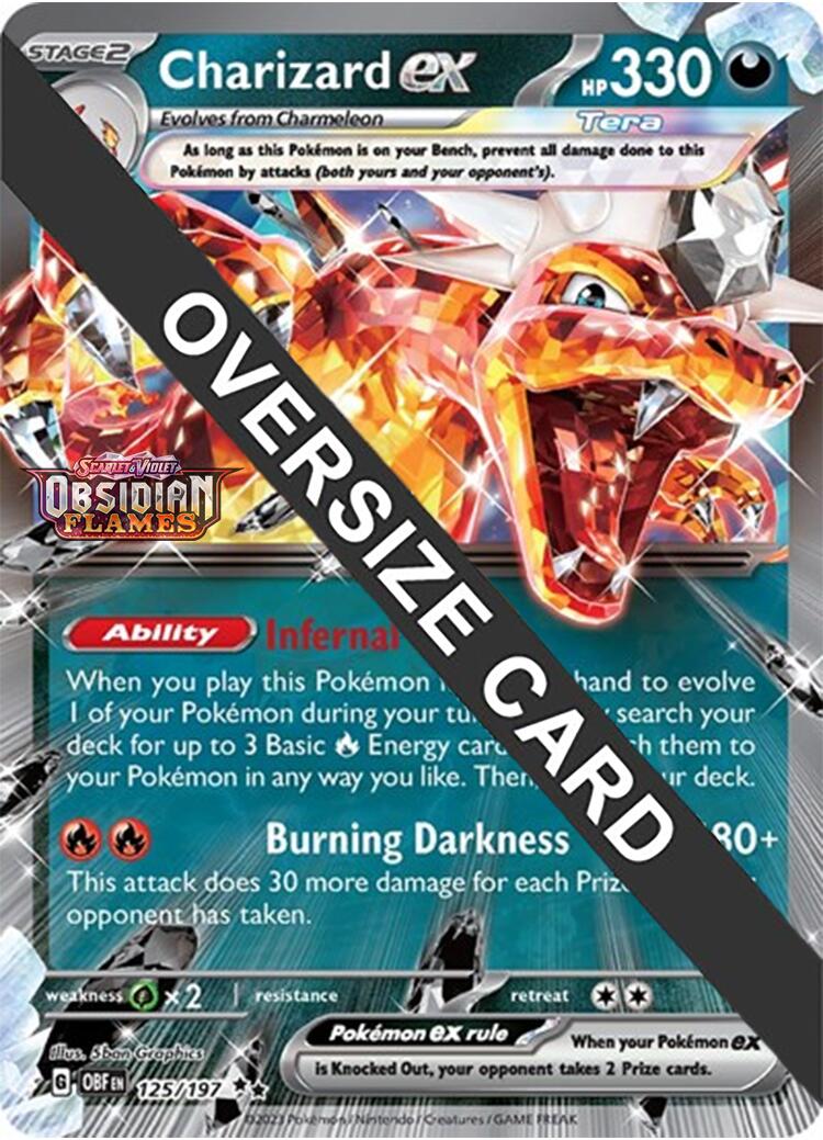 Charizard ex (125/197 - Jumbo Card) [Scarlet & Violet: Obsidian Flames] | Exor Games Dartmouth