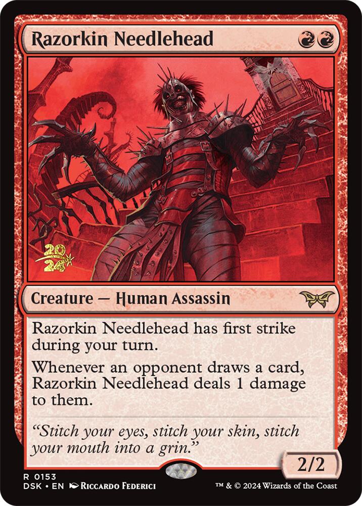 Razorkin Needlehead [Duskmourn: House of Horror Prerelease Promos] | Exor Games Dartmouth