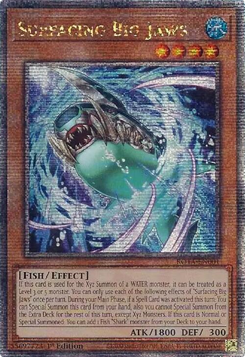 Surfacing Big Jaws (Quarter Century Secret Rare) [ROTA-EN001] Quarter Century Secret Rare | Exor Games Dartmouth