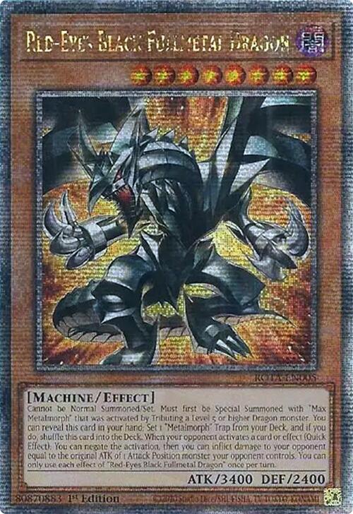 Red-Eyes Black Fullmetal Dragon (Quarter Century Secret Rare) [ROTA-EN005] Quarter Century Secret Rare | Exor Games Dartmouth