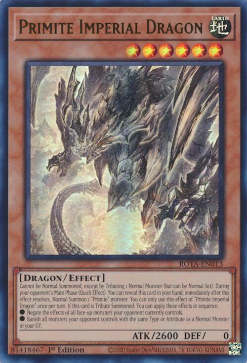 Primite Imperial Dragon [ROTA-EN013] Ultra Rare | Exor Games Dartmouth