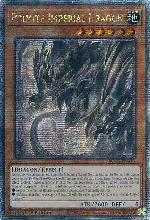 Primite Imperial Dragon (Quarter Century Secret Rare) [ROTA-EN013] Quarter Century Secret Rare | Exor Games Dartmouth