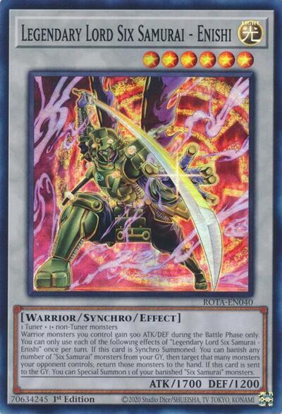 Legendary Lord Six Samurai - Enishi [ROTA-EN040] Super Rare | Exor Games Dartmouth
