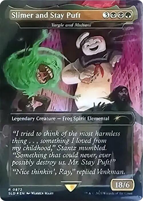 Slimer and Stay Puft - Yargle and Multani (Rainbow Foil) [Secret Lair Drop Series] | Exor Games Dartmouth