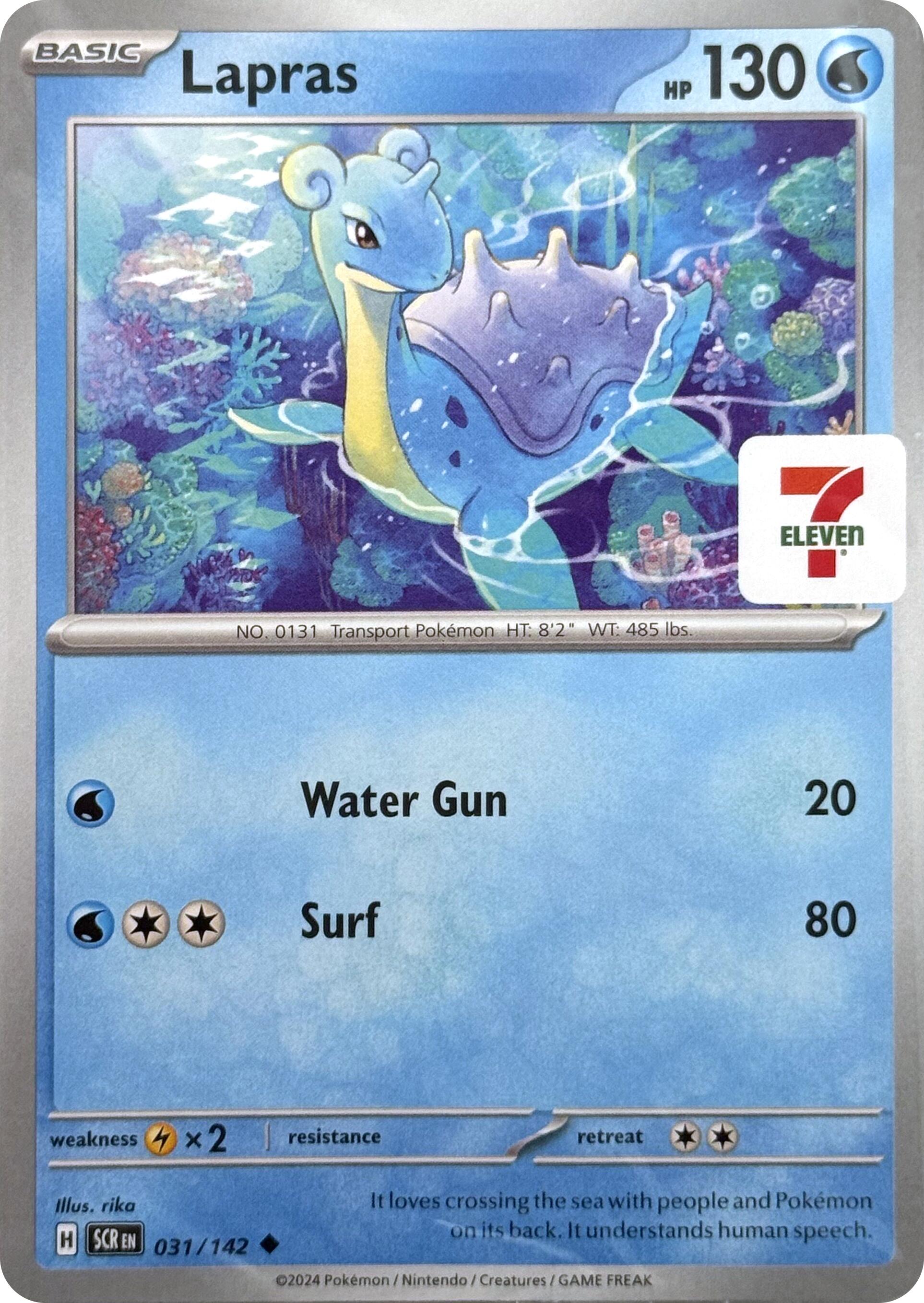 Lapras (031/142) (7-Eleven Promo) [Miscellaneous Cards] | Exor Games Dartmouth