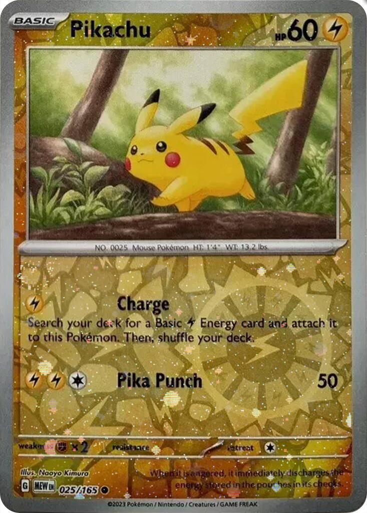 Pikachu (025/165) (Cosmos Holo) (Costco Exclusive) [Miscellaneous Cards] | Exor Games Dartmouth