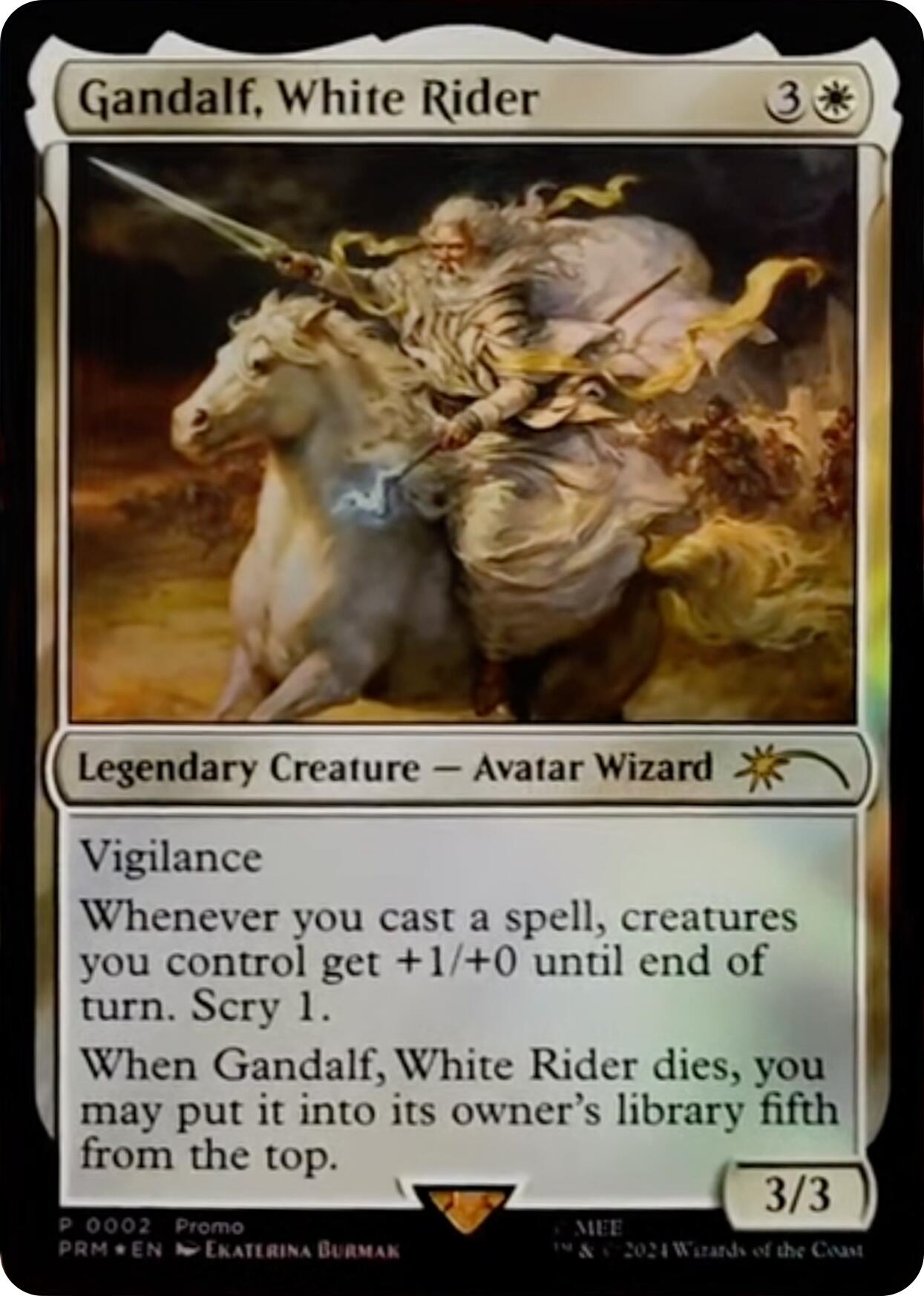 Gandalf, White Rider [Resale Promos] | Exor Games Dartmouth