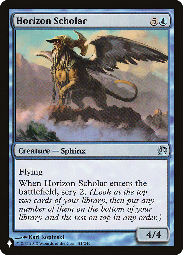 Horizon Scholar [The List Reprints] | Exor Games Dartmouth