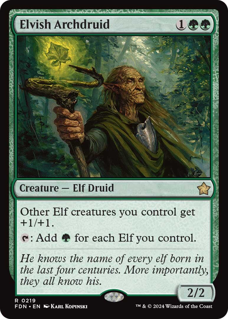 Elvish Archdruid [Foundations] | Exor Games Dartmouth