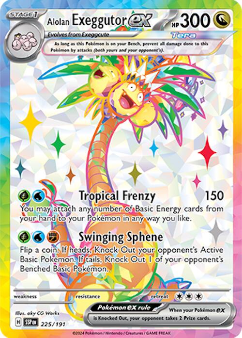 Alolan Exeggutor ex (225/191) [Scarlet & Violet: Surging Sparks] | Exor Games Dartmouth