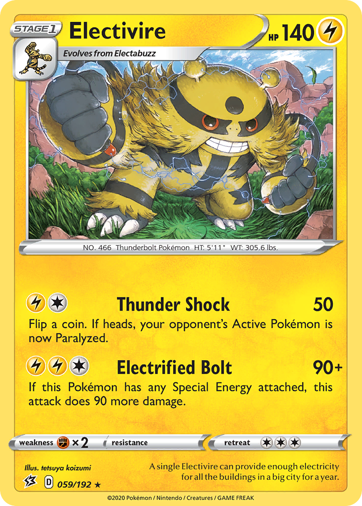 Electivire (059/192) [Sword & Shield: Rebel Clash] | Exor Games Dartmouth