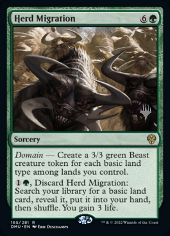 Herd Migration (Promo Pack) [Dominaria United Promos] | Exor Games Dartmouth