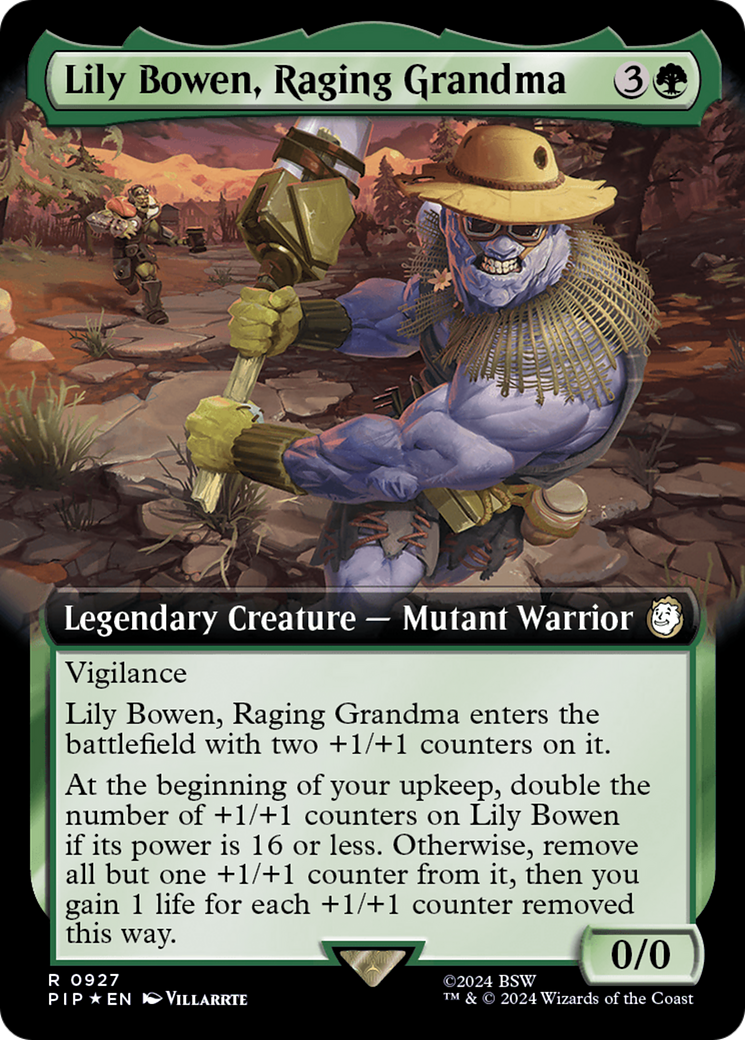 Lily Bowen, Raging Grandma (Extended Art) (Surge Foil) [Fallout] | Exor Games Dartmouth