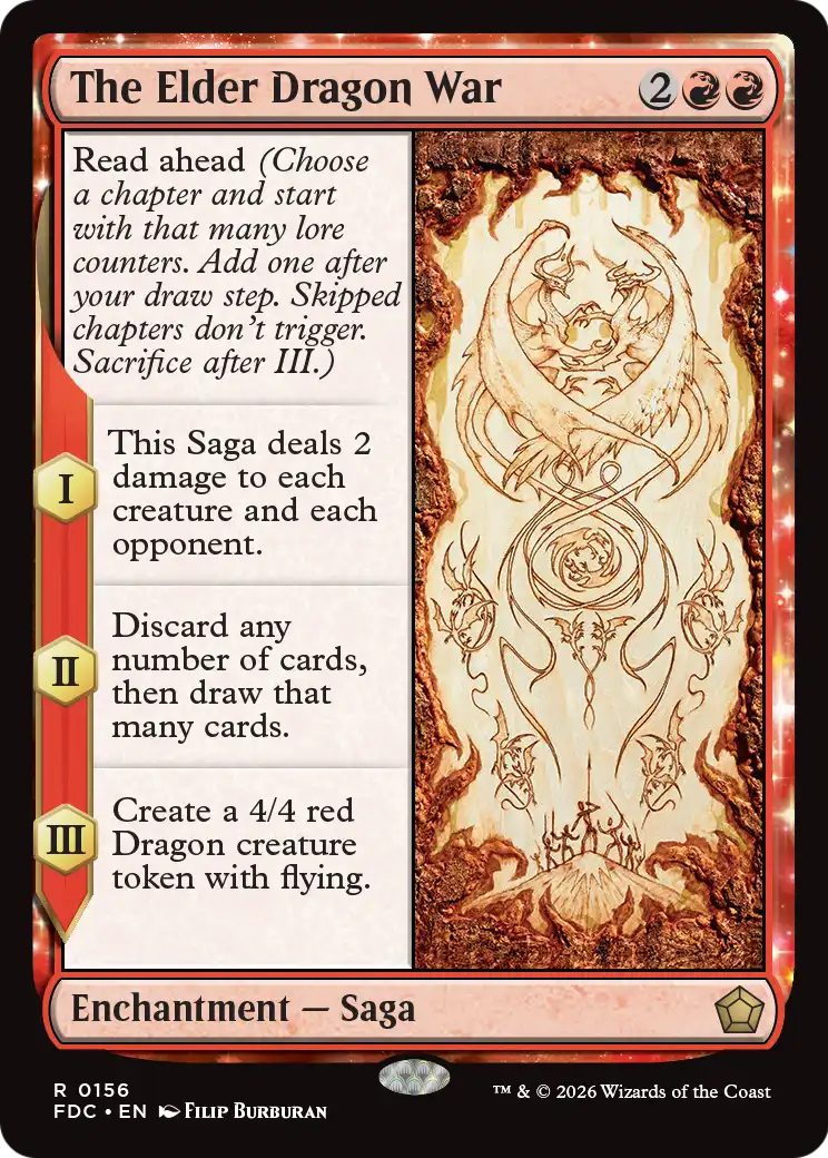 The Elder Dragon War [Foundations Commander] | Exor Games Dartmouth