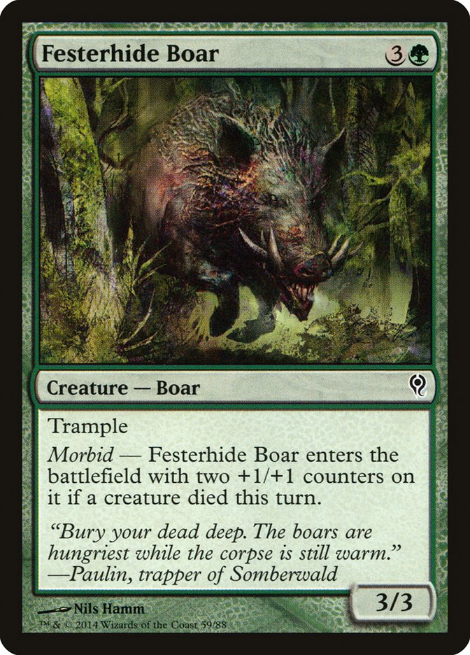 Festerhide Boar [Duel Decks: Jace vs. Vraska] | Exor Games Dartmouth