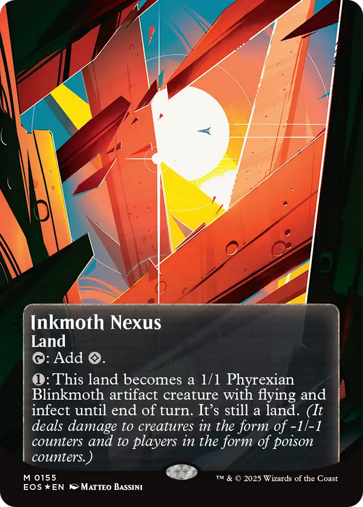 Inkmoth Nexus (0155) (Borderless) (Galaxy Foil) [Edge of Eternities: Stellar Sights] | Exor Games Dartmouth