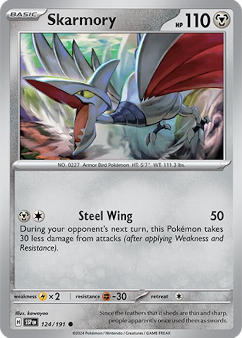 Skarmory (124/191) [Scarlet & Violet: Surging Sparks] | Exor Games Dartmouth