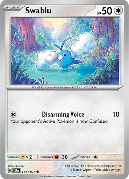 Swablu (148/191) [Scarlet & Violet: Surging Sparks] | Exor Games Dartmouth