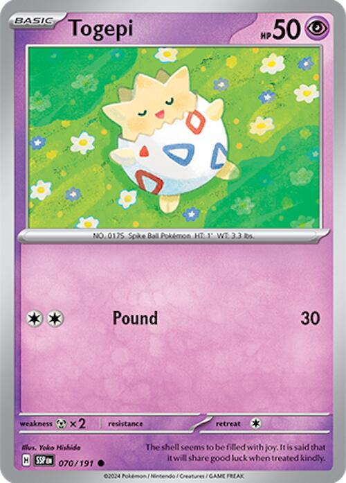 Togepi (070/191) [Scarlet & Violet: Surging Sparks] | Exor Games Dartmouth