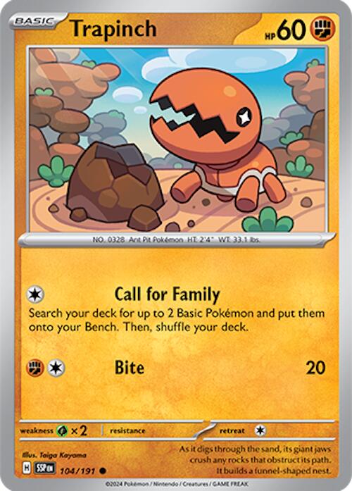 Trapinch (104/191) [Scarlet & Violet: Surging Sparks] | Exor Games Dartmouth