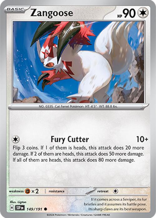 Zangoose (149/191) [Scarlet & Violet: Surging Sparks] | Exor Games Dartmouth