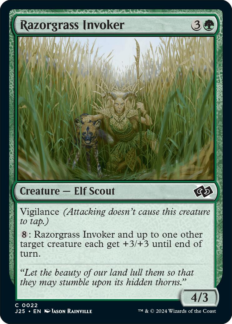 Razorgrass Invoker [Foundations Jumpstart] | Exor Games Dartmouth