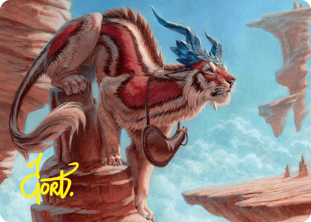 Felidar Savior Art Card (3/54) (Gold-Stamped Signature) [Foundations Art Series] | Exor Games Dartmouth