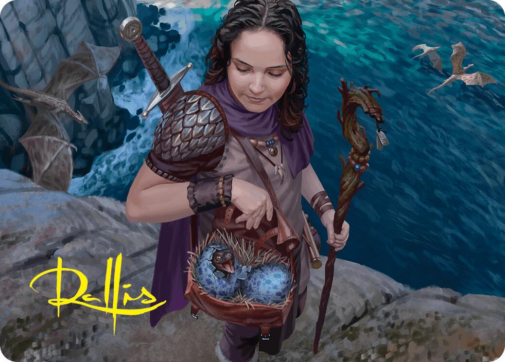 Drake Hatcher Art Card (5/54) (Gold-Stamped Signature) [Foundations Art Series] | Exor Games Dartmouth