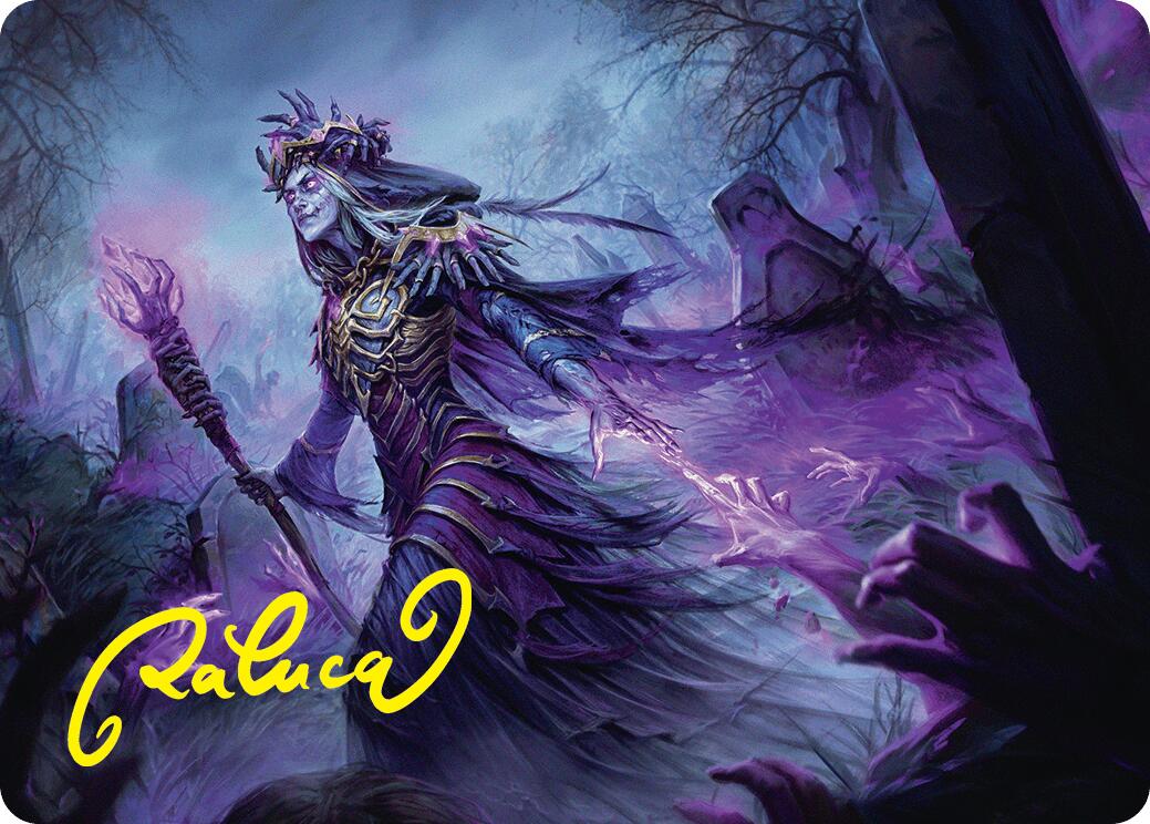 Zul Ashur, Lich Lord Art Card (10/54) (Gold-Stamped Signature) [Foundations Art Series] | Exor Games Dartmouth