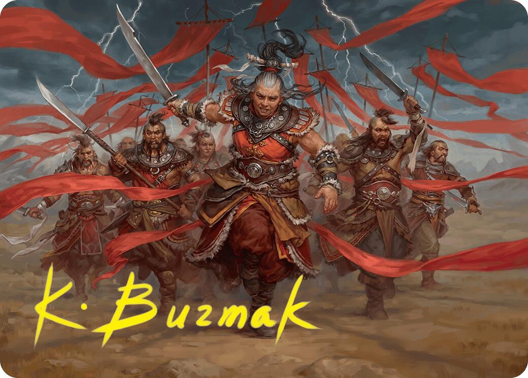 Alesha, Who Laughs at Fate Art Card (14/54) (Gold-Stamped Signature) [Foundations Art Series] | Exor Games Dartmouth