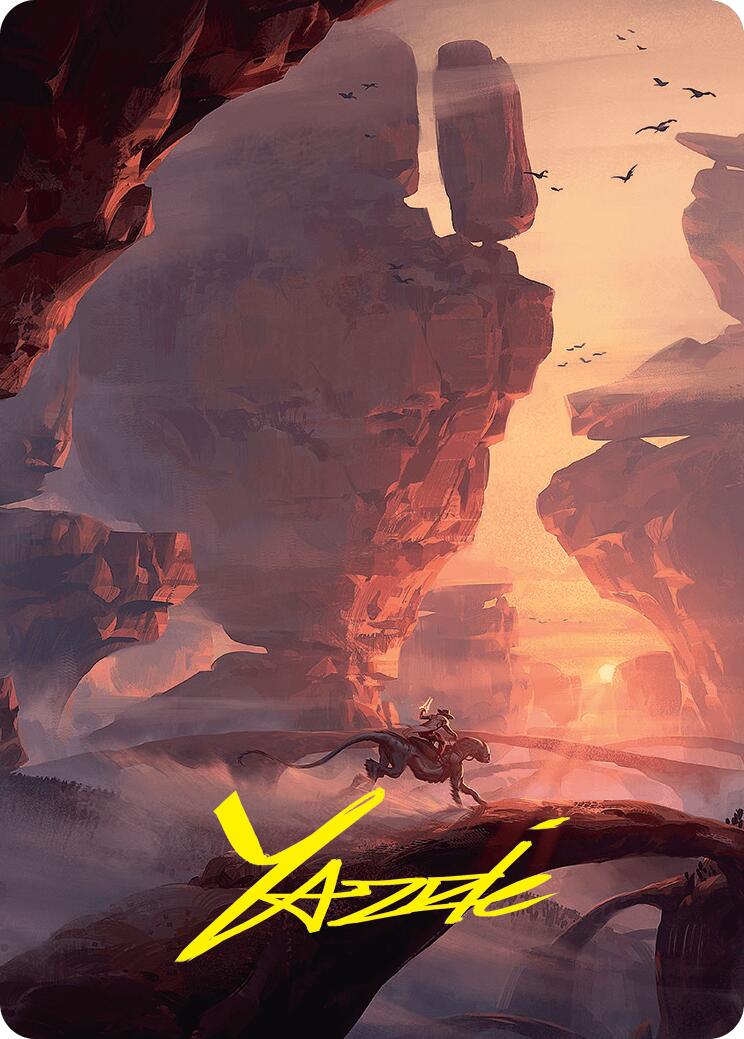 Mountain Art Card (24/54) (Gold-Stamped Signature) [Foundations Art Series] | Exor Games Dartmouth