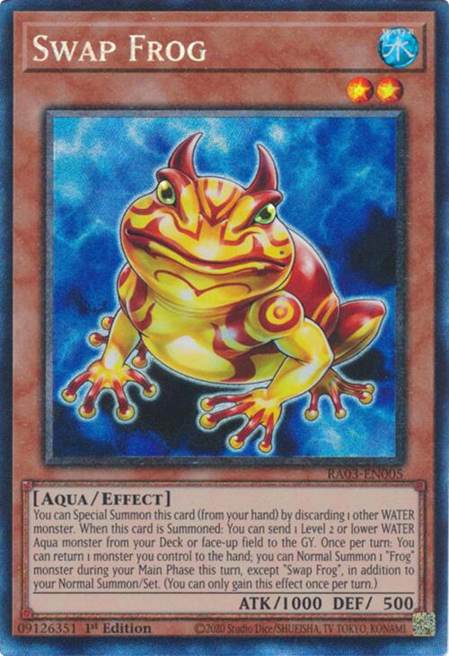Swap Frog (CR) [RA03-EN005] Prismatic Collector's Rare | Exor Games Dartmouth