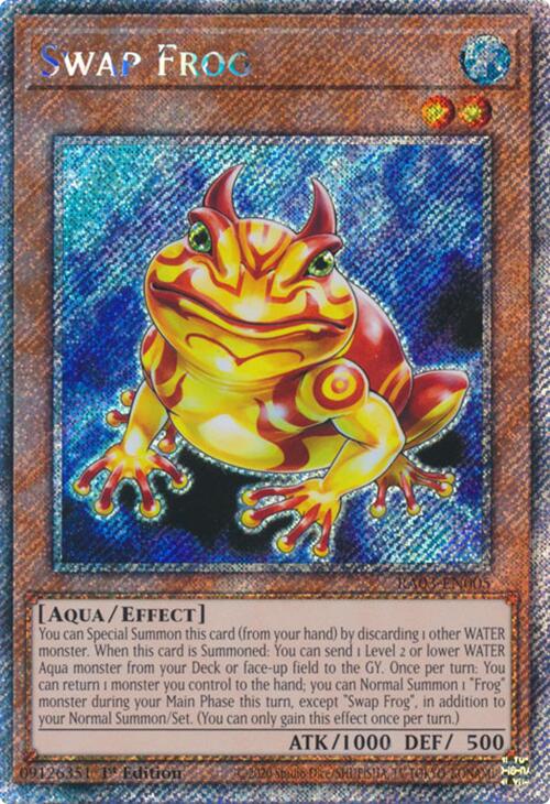 Swap Frog (Platinum Secret Rare) [RA03-EN005] Platinum Secret Rare | Exor Games Dartmouth