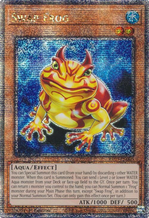Swap Frog (Quarter Century Secret Rare) [RA03-EN005] Quarter Century Secret Rare | Exor Games Dartmouth