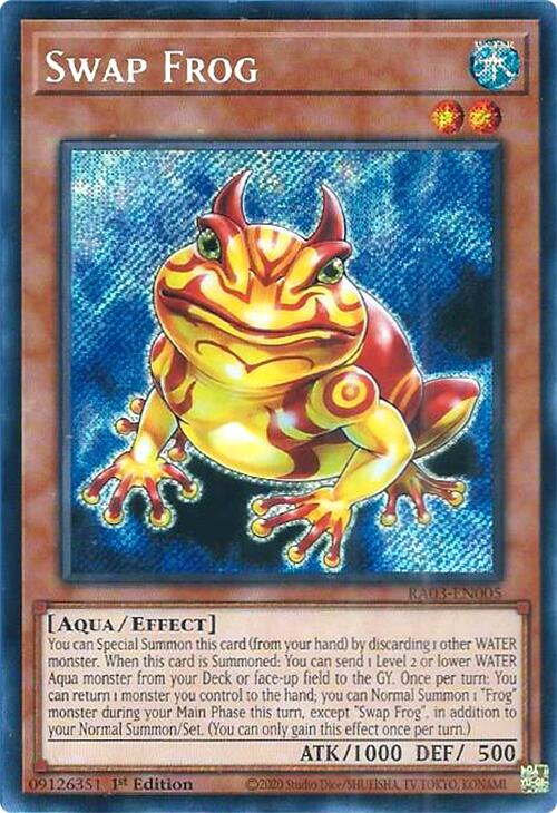 Swap Frog (Secret Rare) [RA03-EN005] Secret Rare | Exor Games Dartmouth