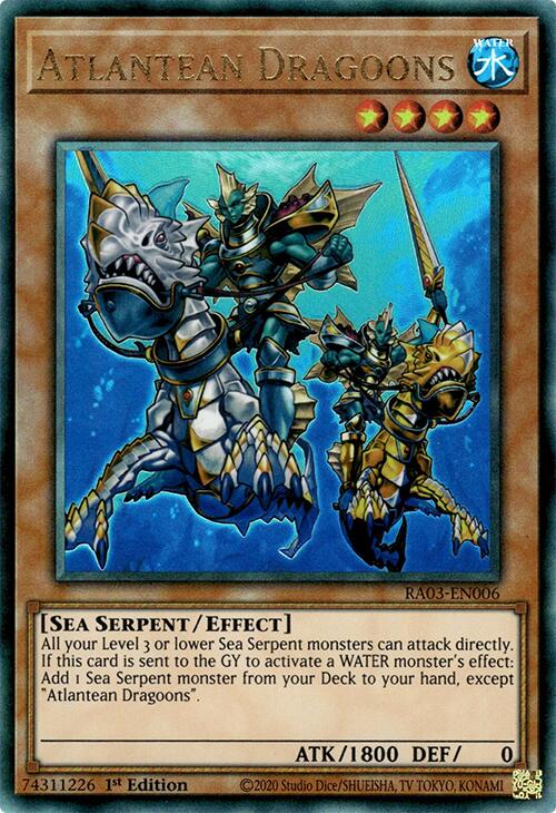 Atlantean Dragoons (UTR) [RA03-EN006] Prismatic Ultimate Rare | Exor Games Dartmouth