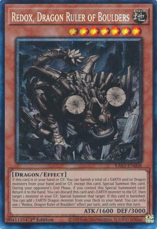 Redox, Dragon Ruler of Boulders (CR) [RA03-EN008] Prismatic Collector's Rare | Exor Games Dartmouth