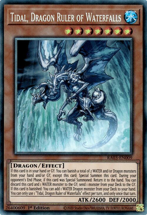 Tidal, Dragon Ruler of Waterfalls (CR) [RA03-EN009] Prismatic Collector's Rare | Exor Games Dartmouth