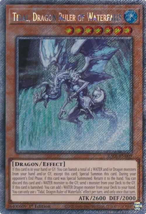 Tidal, Dragon Ruler of Waterfalls (Platinum Secret Rare) [RA03-EN009] Platinum Secret Rare | Exor Games Dartmouth
