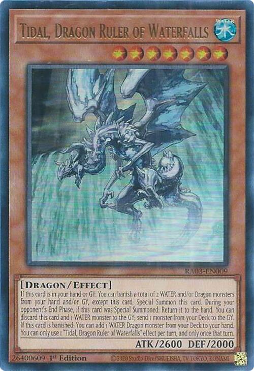Tidal, Dragon Ruler of Waterfalls (UR) [RA03-EN009] Ultra Rare | Exor Games Dartmouth