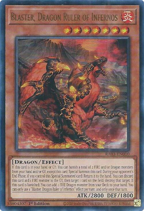 Blaster, Dragon Ruler of Infernos (UR) [RA03-EN010] Ultra Rare | Exor Games Dartmouth