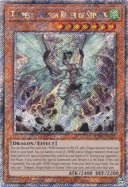 Tempest, Dragon Ruler of Storms (Platinum Secret Rare) [RA03-EN011] Platinum Secret Rare | Exor Games Dartmouth