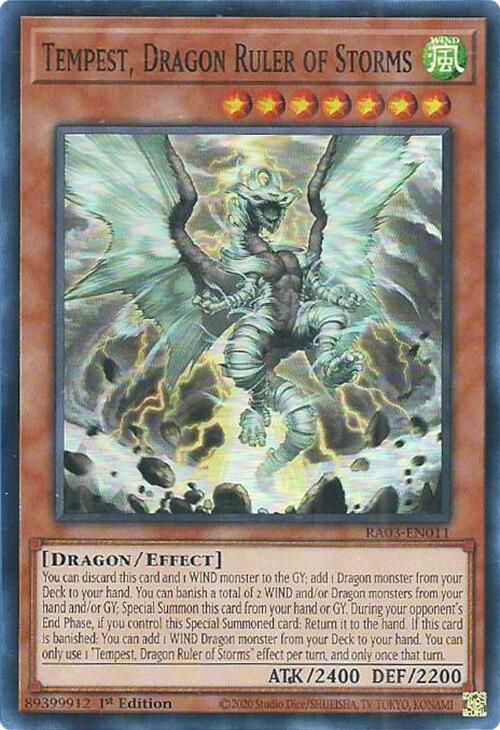 Tempest, Dragon Ruler of Storms [RA03-EN011] Super Rare | Exor Games Dartmouth