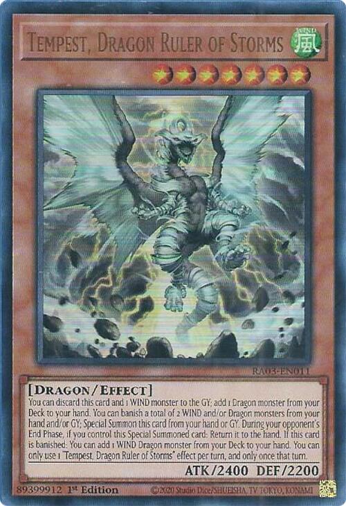 Tempest, Dragon Ruler of Storms (UR) [RA03-EN011] Ultra Rare | Exor Games Dartmouth