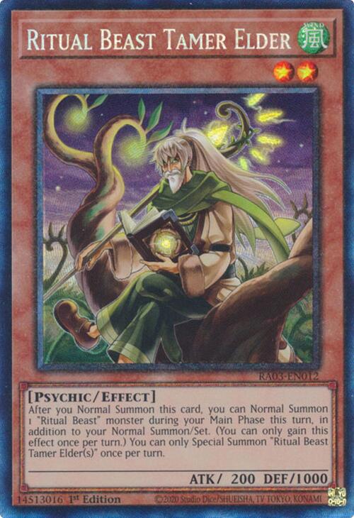 Ritual Beast Tamer Elder (CR) [RA03-EN012] Prismatic Collector's Rare | Exor Games Dartmouth