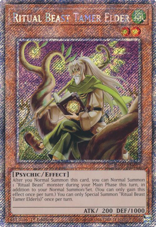 Ritual Beast Tamer Elder (Platinum Secret Rare) [RA03-EN012] Platinum Secret Rare | Exor Games Dartmouth