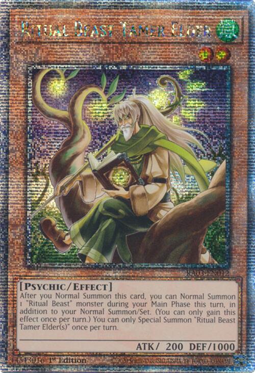 Ritual Beast Tamer Elder (Quarter Century Secret Rare) [RA03-EN012] Quarter Century Secret Rare | Exor Games Dartmouth