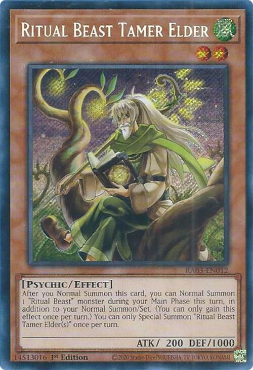 Ritual Beast Tamer Elder (Secret Rare) [RA03-EN012] Secret Rare | Exor Games Dartmouth