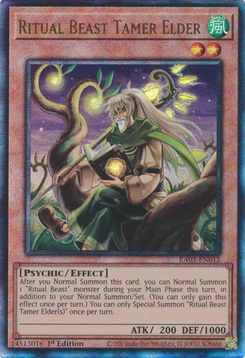 Ritual Beast Tamer Elder (UTR) [RA03-EN012] Prismatic Ultimate Rare | Exor Games Dartmouth
