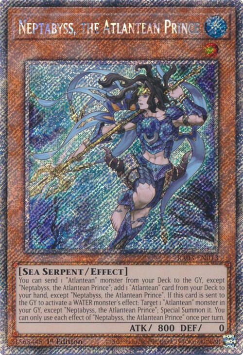 Neptabyss, the Atlantean Prince (Platinum Secret Rare) [RA03-EN013] Platinum Secret Rare | Exor Games Dartmouth